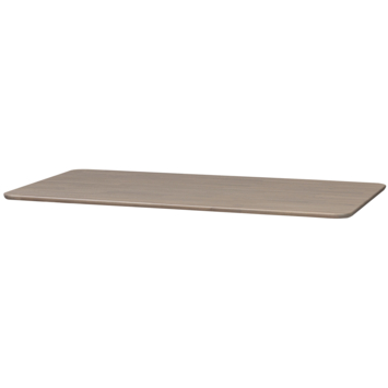 WOOOD tafelblad Tablo afgerond camel 24 mm 200x100 cm