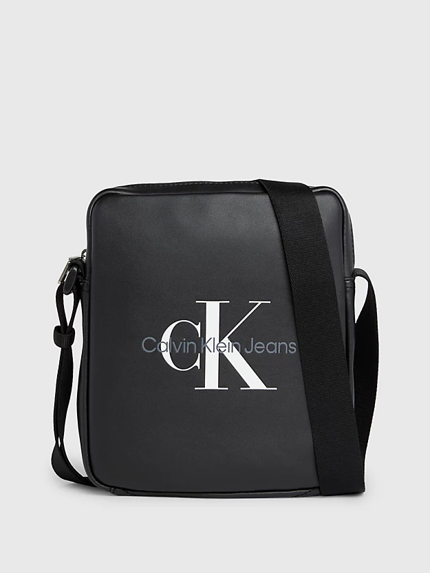 Bolsa de ombro estilo repórter com logotipo