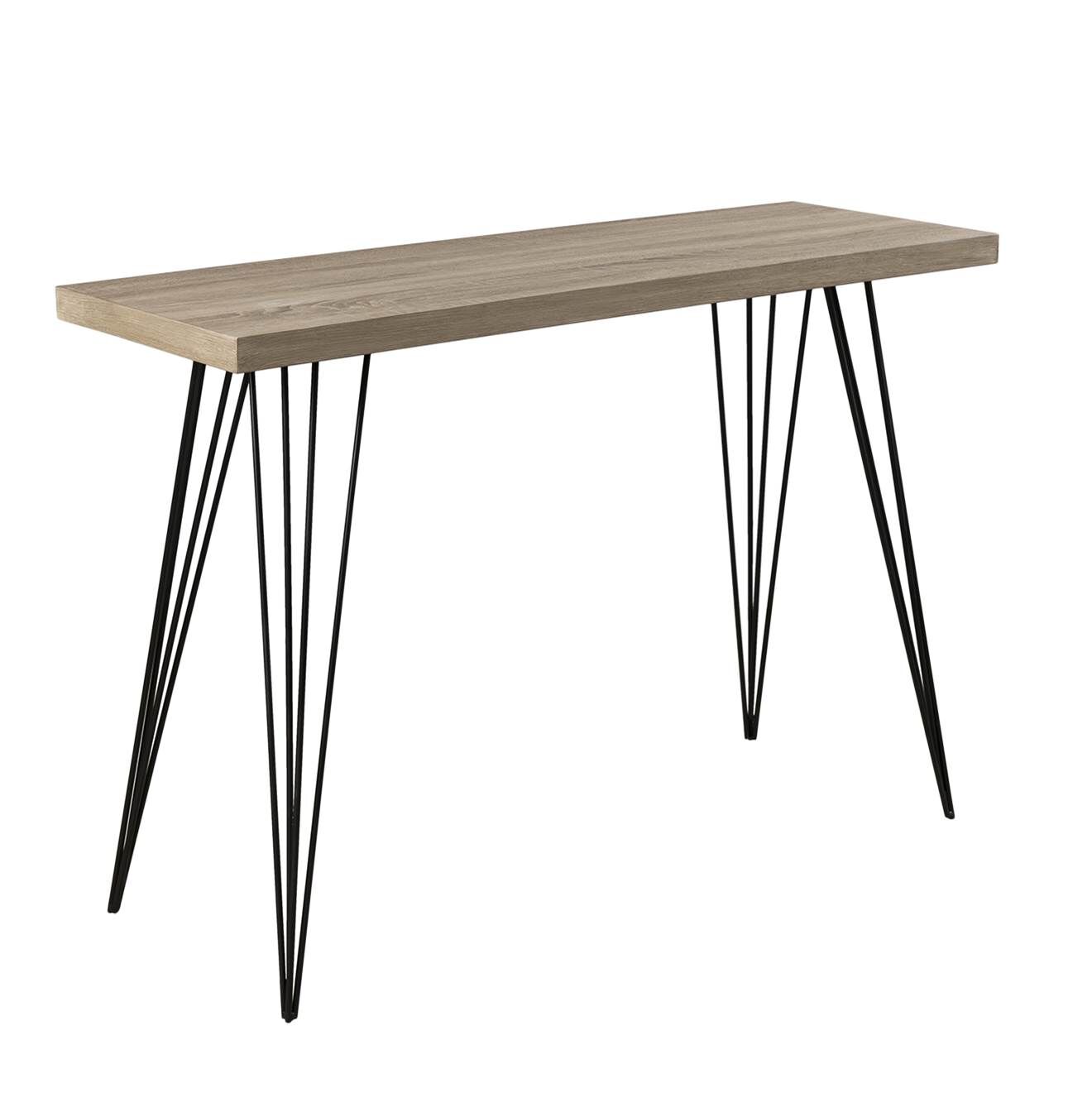 Macabane Console rectangulaire marron - 120x40x82 cm