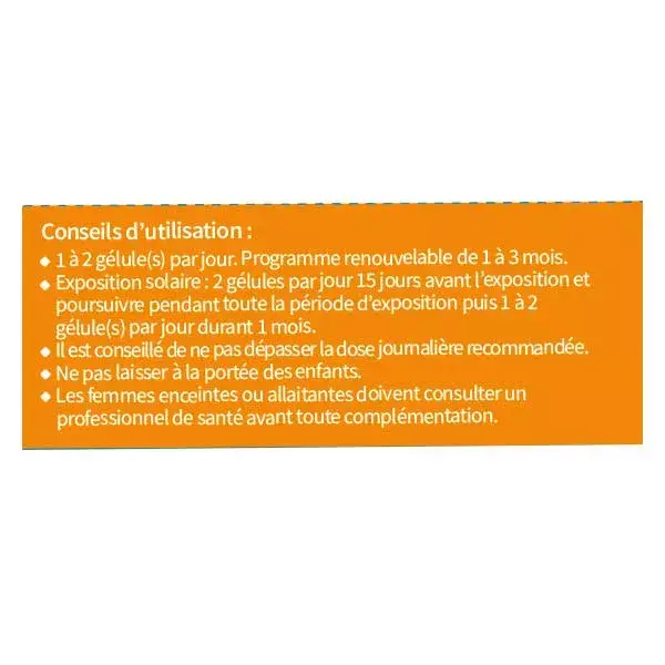 Codifra Actymine Capital Cutané et Préparation solaire 30 gélules