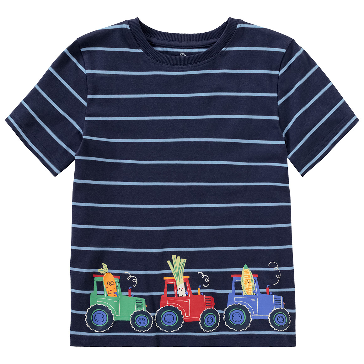 Topolino Jungen T-Shirt mit Traktor-Print dunkelblau