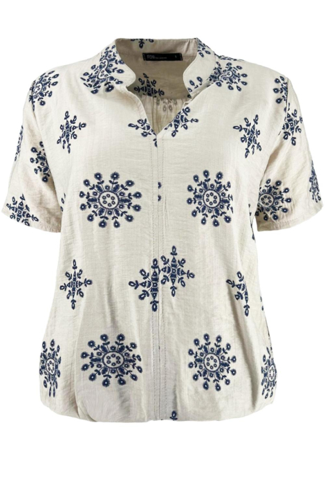 FOS Amsterdam beige dames blouse