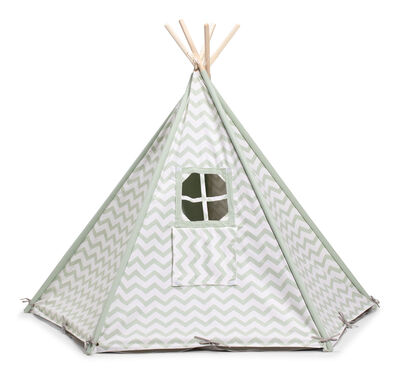 Alice & Fox Leketelt Tipi, Grønn/Hvit