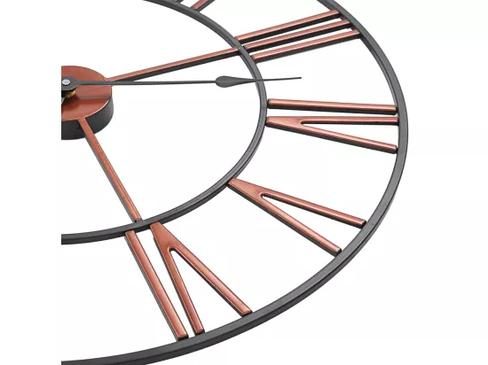 Horloge murale Métal 58 cm Rouge