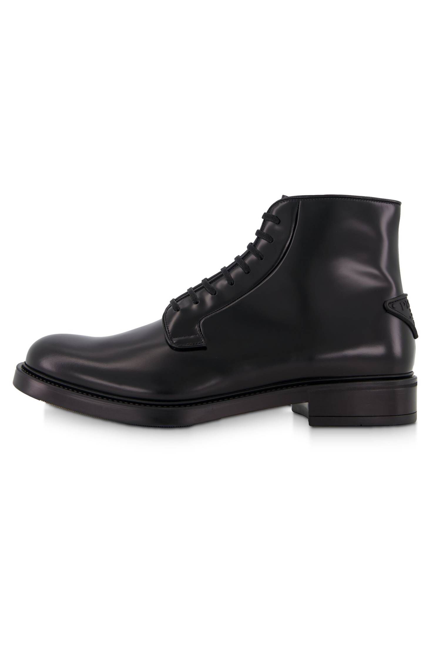 Prada| Herren Schnürboots SPAZZOLATO aus gebürstetem Leder