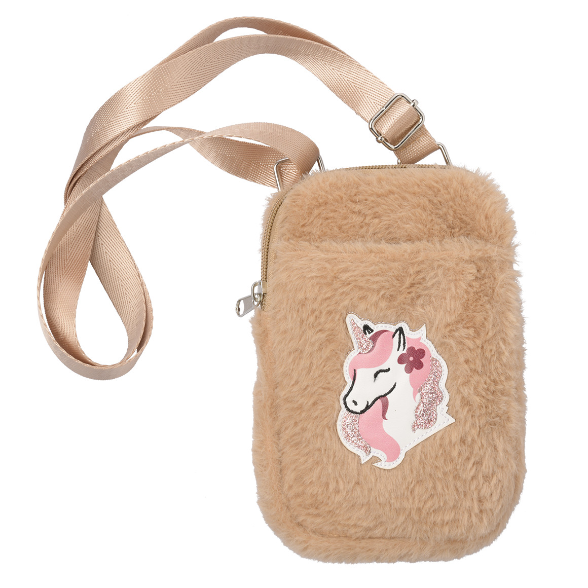 Topolino Mädchen Handytasche mit Einhorn-Applikation braun