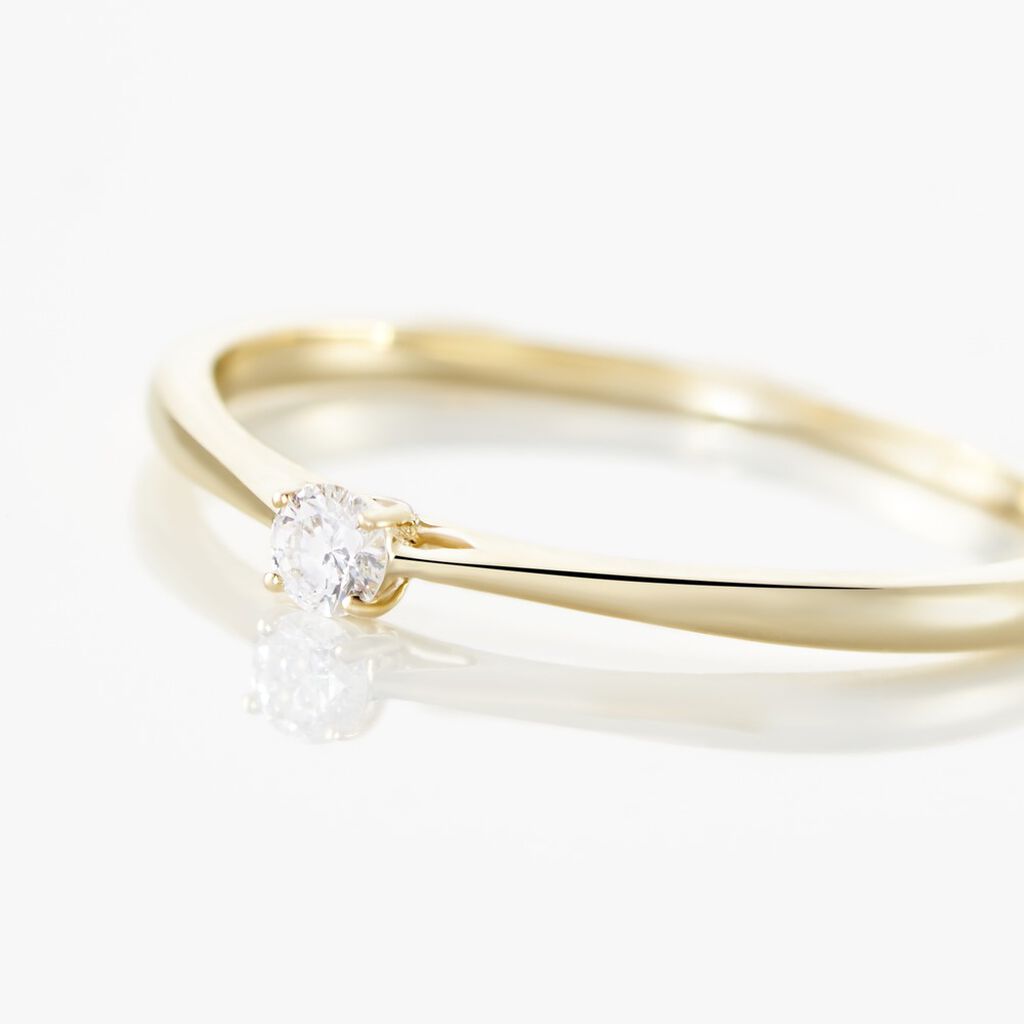 Bague Solitaire Aphrodite Or Jaune Diamant