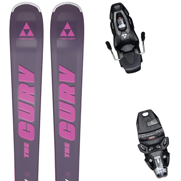 Pack ski FISCHER THE CURV GT 80 W TPR + RSW 11 PR GREY/PINK