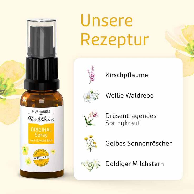 Murnauers Bachblüten Original Spray nach Dr. Bach, 20 ml