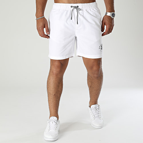 Short De Bain Small Lapin Blanc Noir