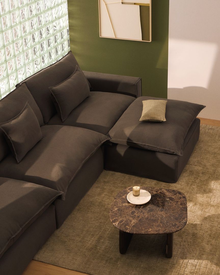 Kave Home Anarela Taupe Hoekbank
