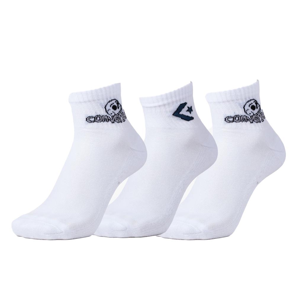 Converse 3x Paires de Chaussettes Blanches Homme Converse S7021462