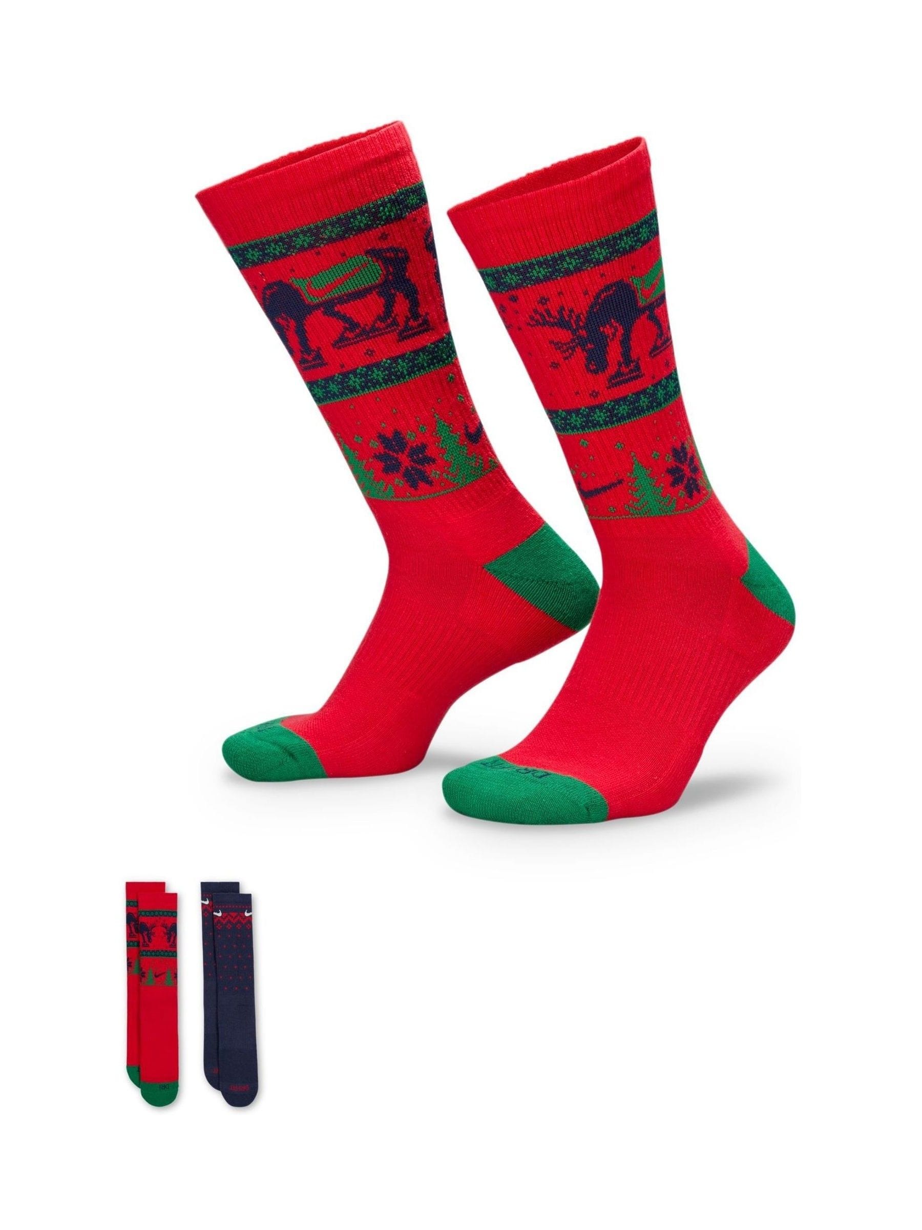 Natuurlijk - Nike Fairisle Crew Socks 2 Pack