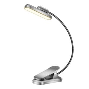 Trådløs lampe Glocusent Roterable Book Light, USB-C 1000mAh (grå)