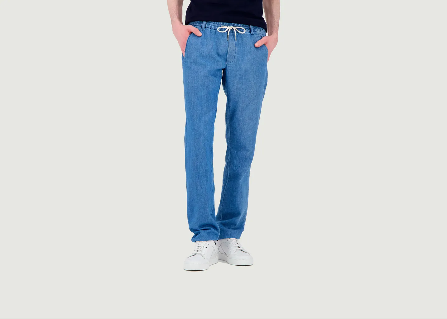 Pantalon ajusté en coton stretch Sporty City JagVi Rive Gauche