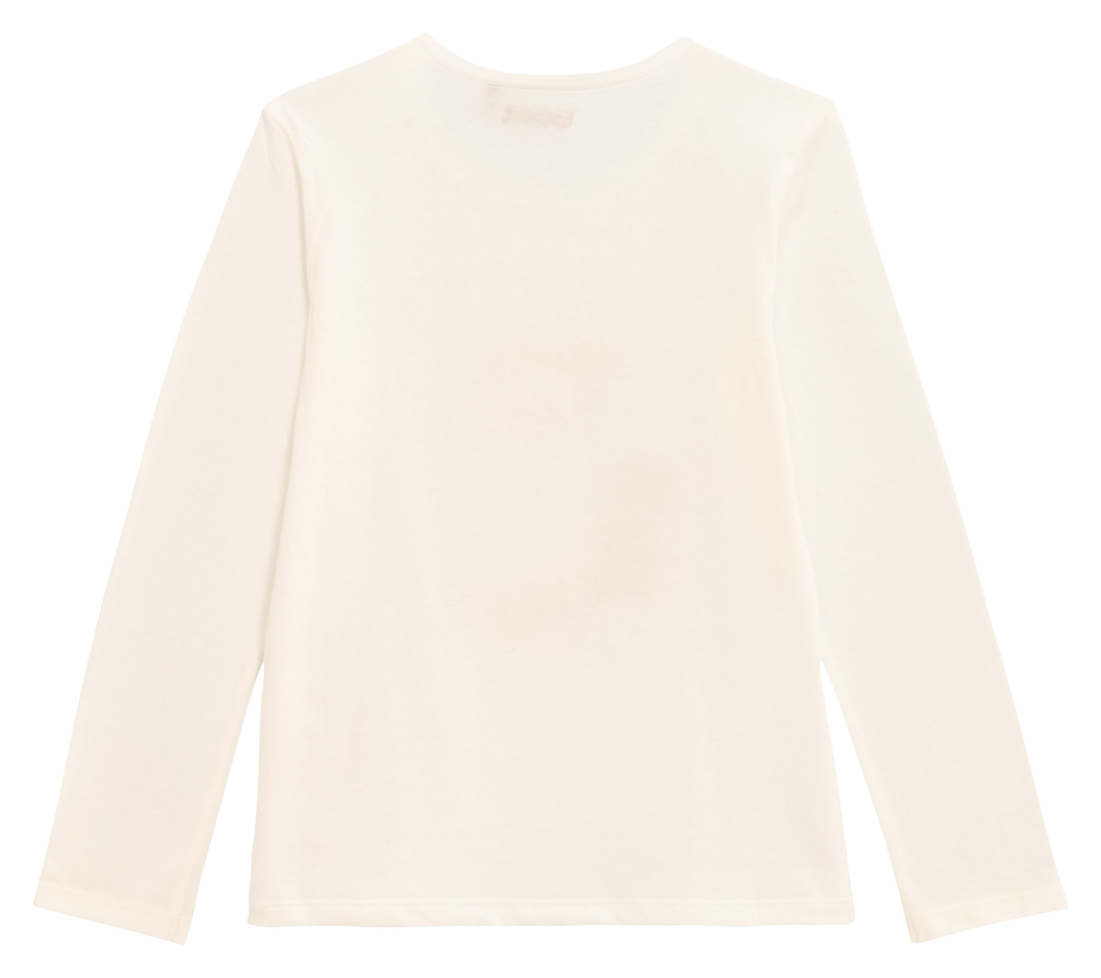 Tee-shirt manches longues imprimé en coton | Blanc