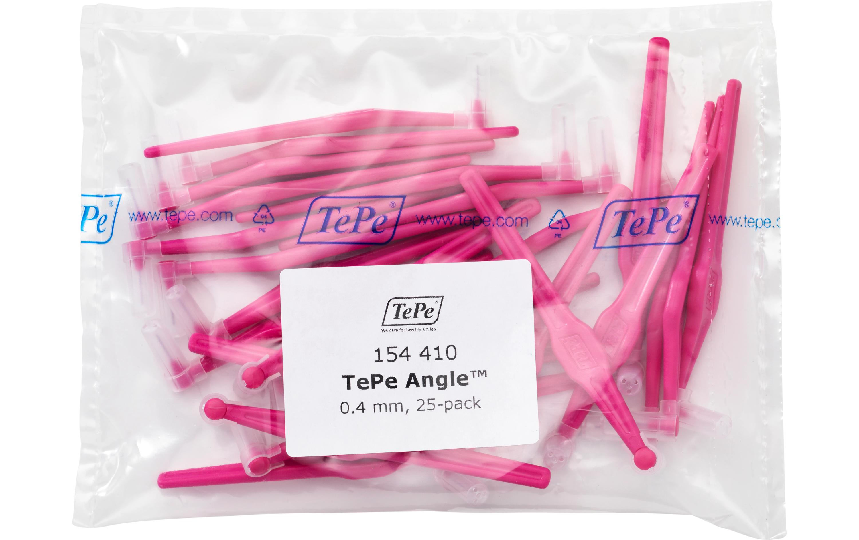 Interdentalbürsten Angle PinkGewinkelte Interdentalbürste für besseren Zugang
