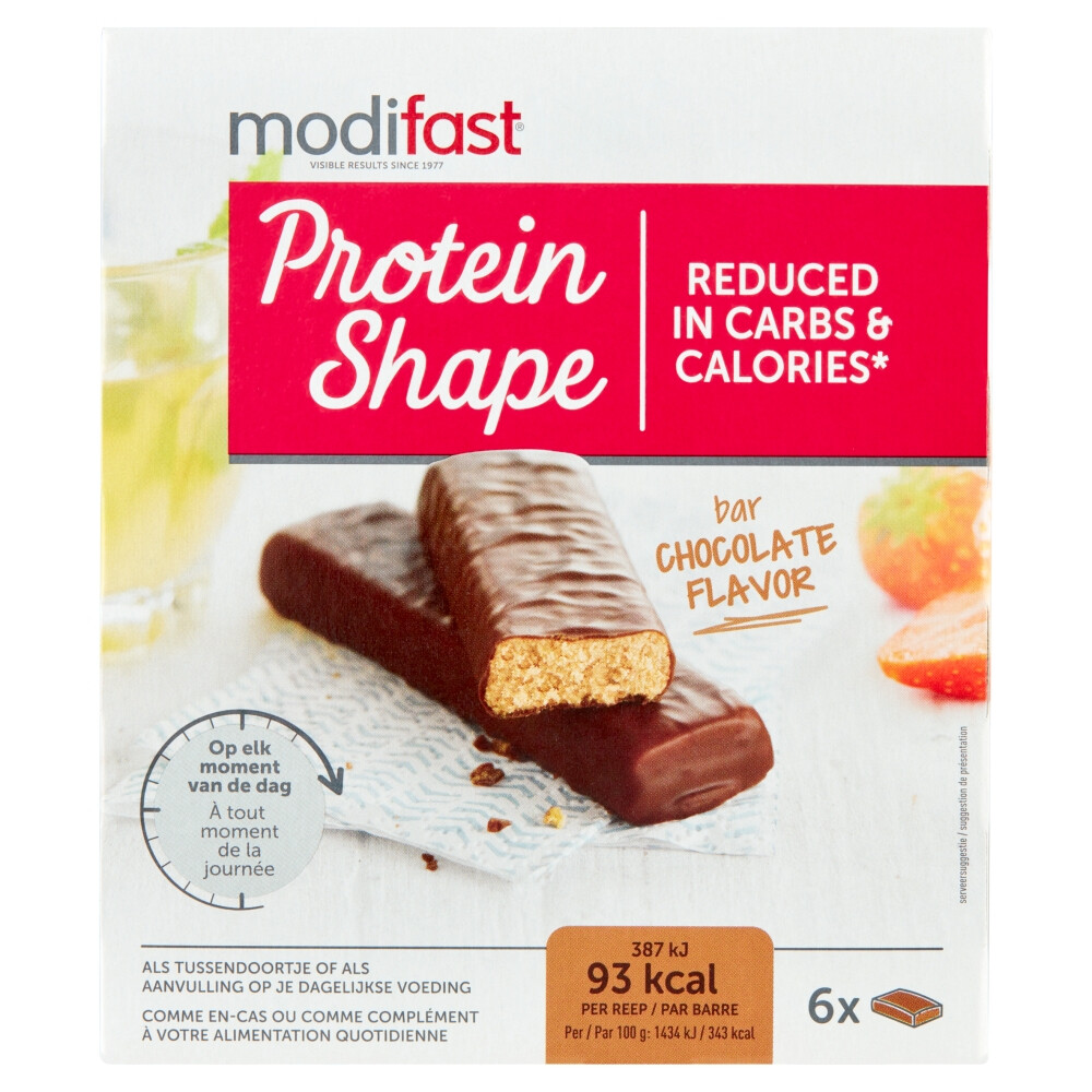 Modifast Protein Shape Reep Chocolade6 x 27 gr