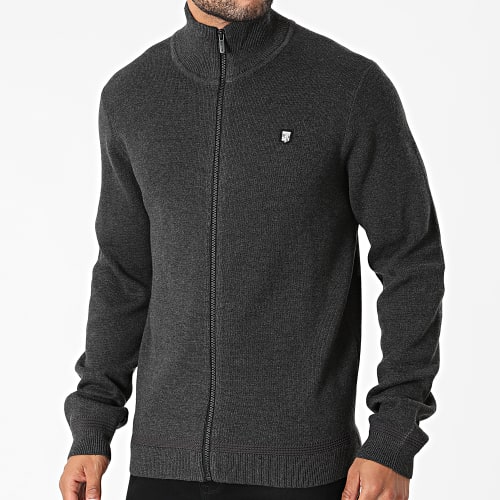 Veste Zippée Ettore 10915528D Gris Anthracite Chiné