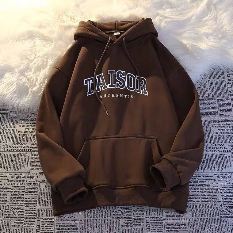 Lingaris - Lettering Loose Fit Hoodie
