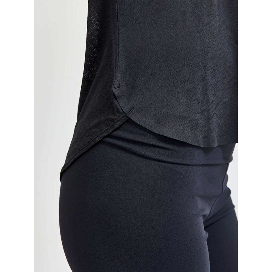 Craft CORE Charge Cross Back Hardloopshirt Korte Mouwen Zwart Dames