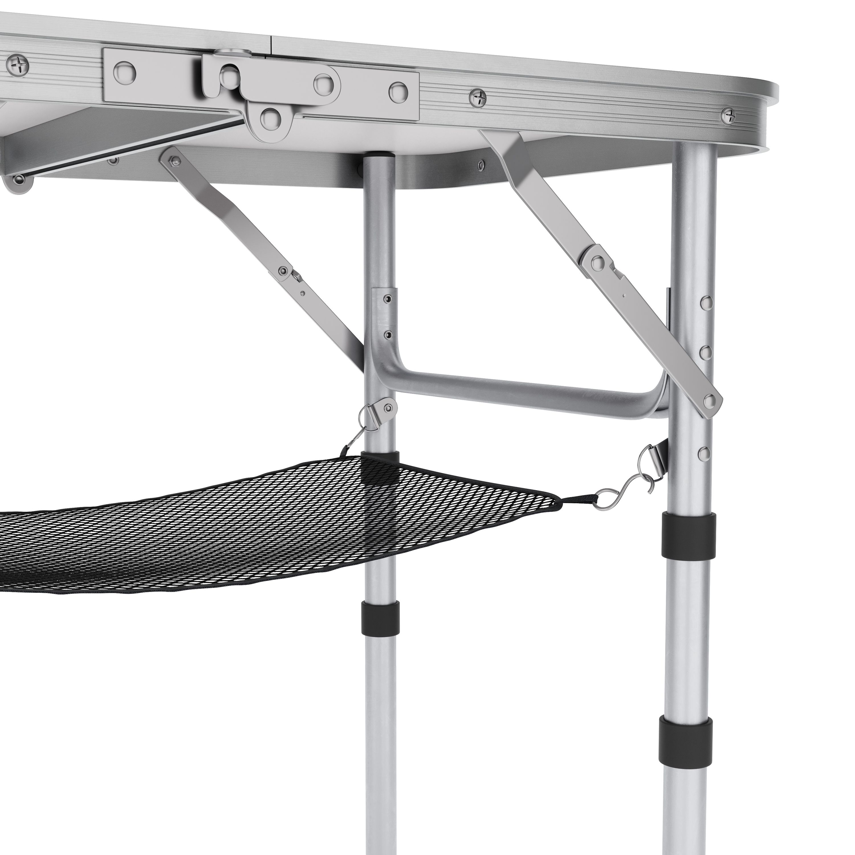 Campingtisch klappbar WILLY 3-fach höhenverstellbar 60 x 40 cm weiss