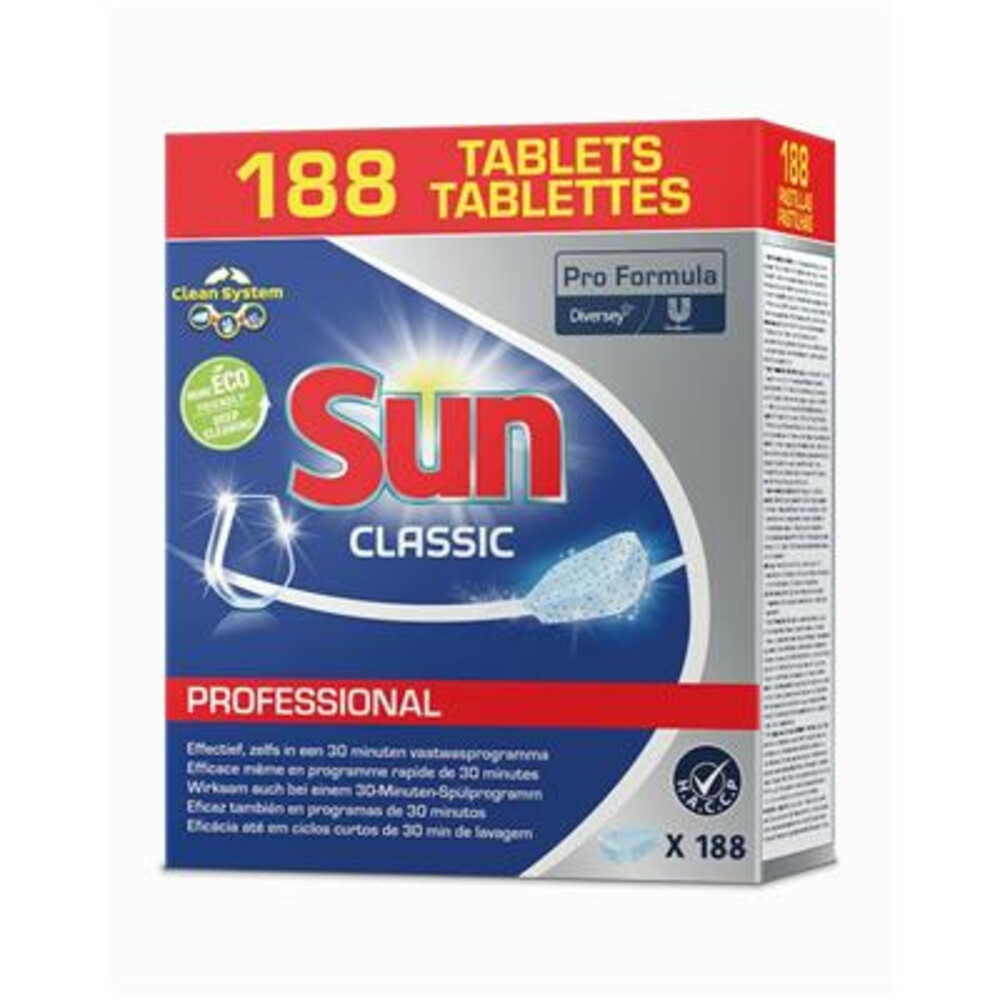 Sun Professional Vaatwastabletten Classic Professional188 stuks