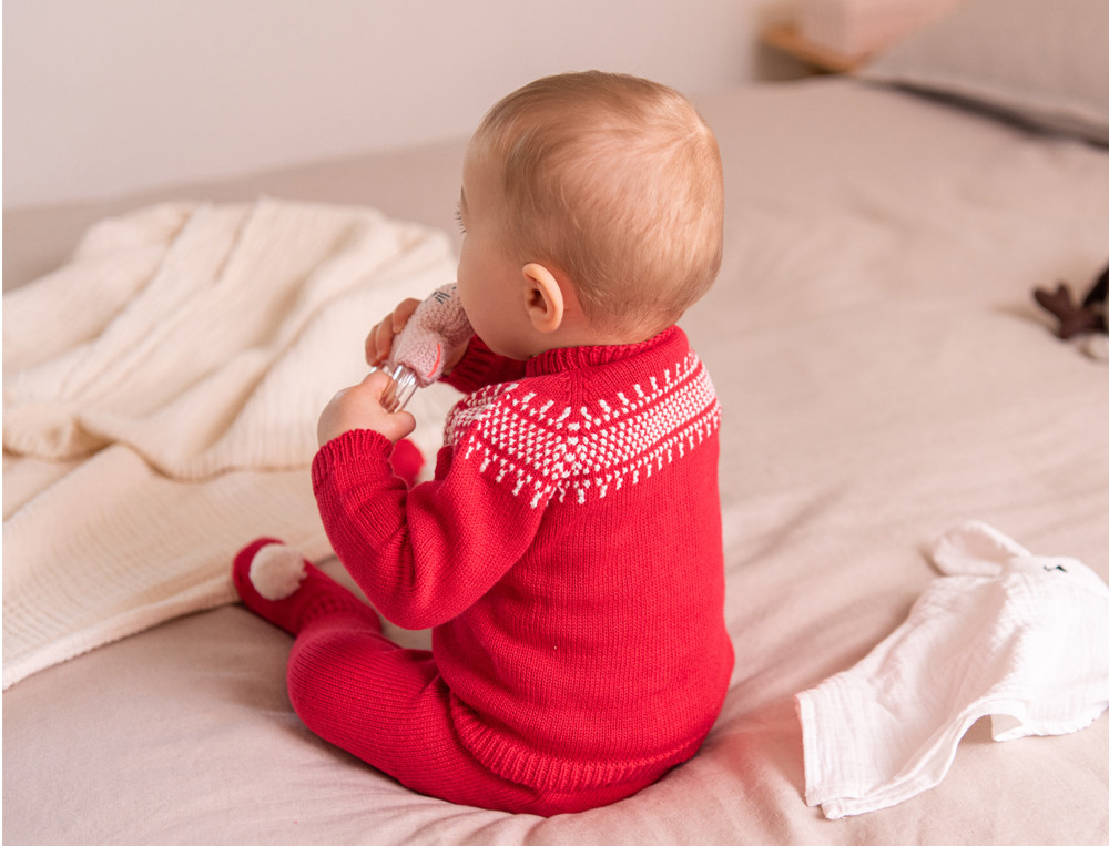 Gilet en maille-Noël chéri