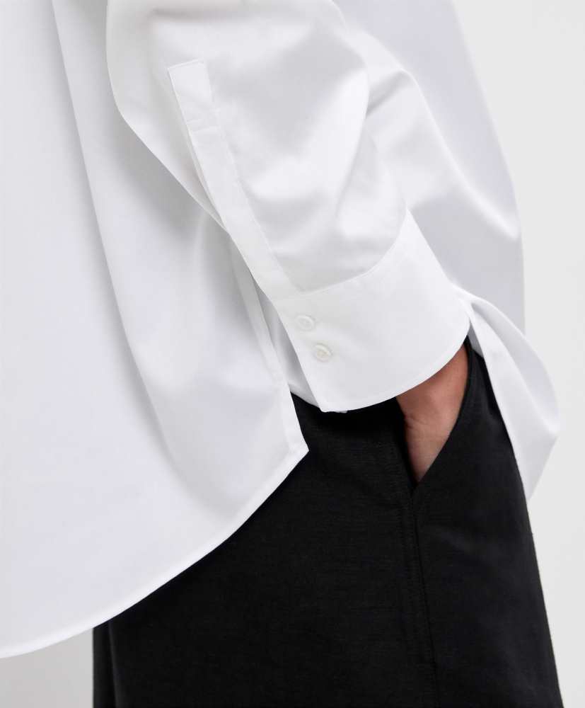 Camisa fácil de passar, 100% algodão