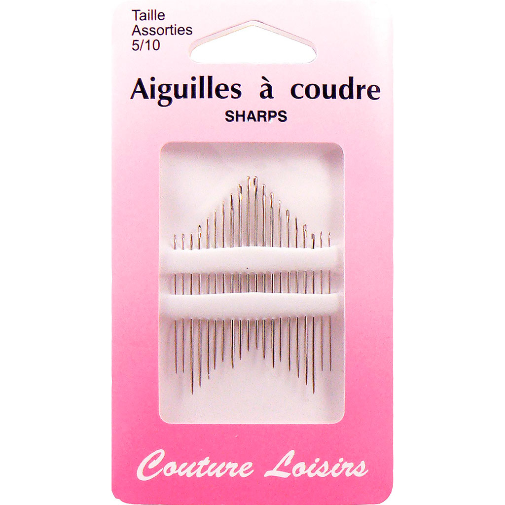 Lot de 20 aiguilles à coudre N° 5 à 10