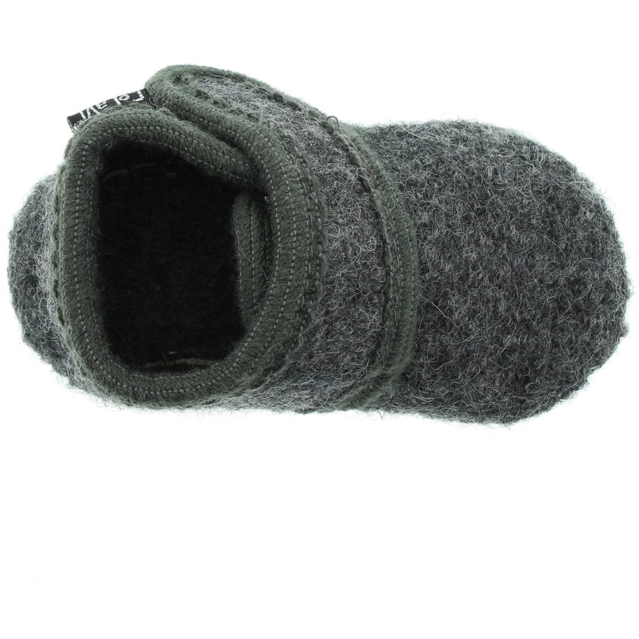 CeLaVi Woll Hausschuhe Deep Stone Grey