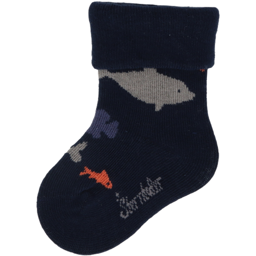 Sterntaler Baby-Socken 3er-Pack Hai hellgrau mel.