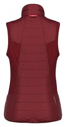 Doudoune Sans Manche Femme Salewa Ortles Hybrid TirolWool Responsive Rouge