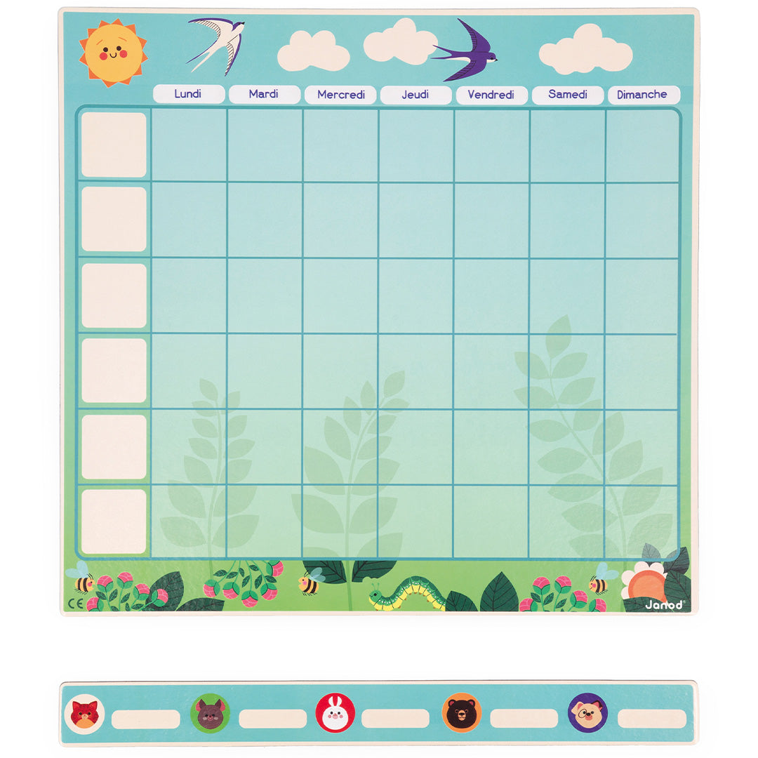 Janod magneetbord weekplanner
