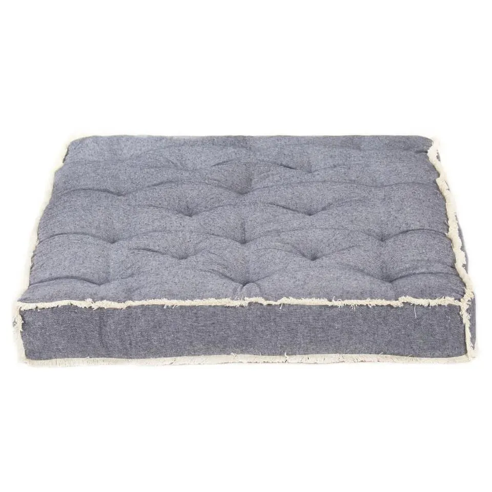 vidaXL - Pallet Bankkussen - Blauw - Katoen