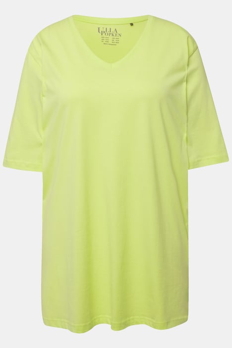 T-Shirt, V-Ausschnitt, Relaxed, Halbarm