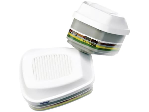 Gass-/dampfilter 3M Kombifilter 6099, A2B2E2K2HgP3, pakke med 2 x 2 stk.