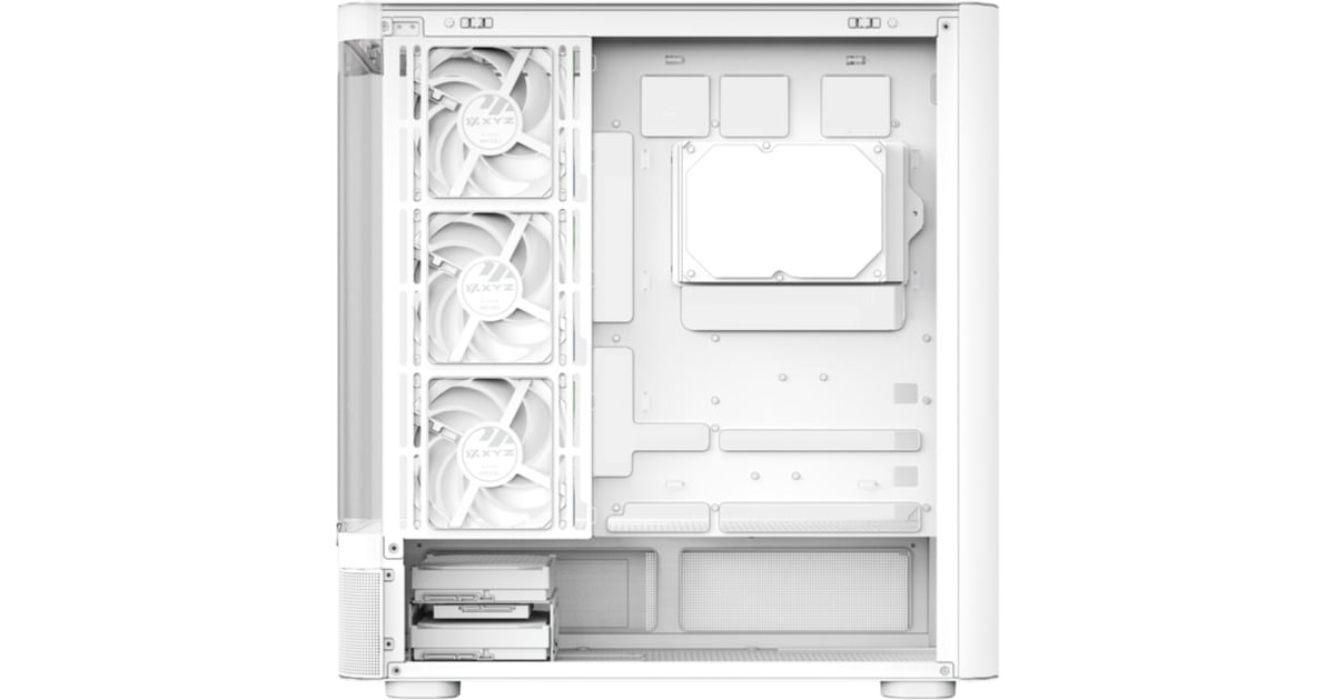 XYZ PC GearQuantum Pro midi tower behuizing  (Wit | Window)