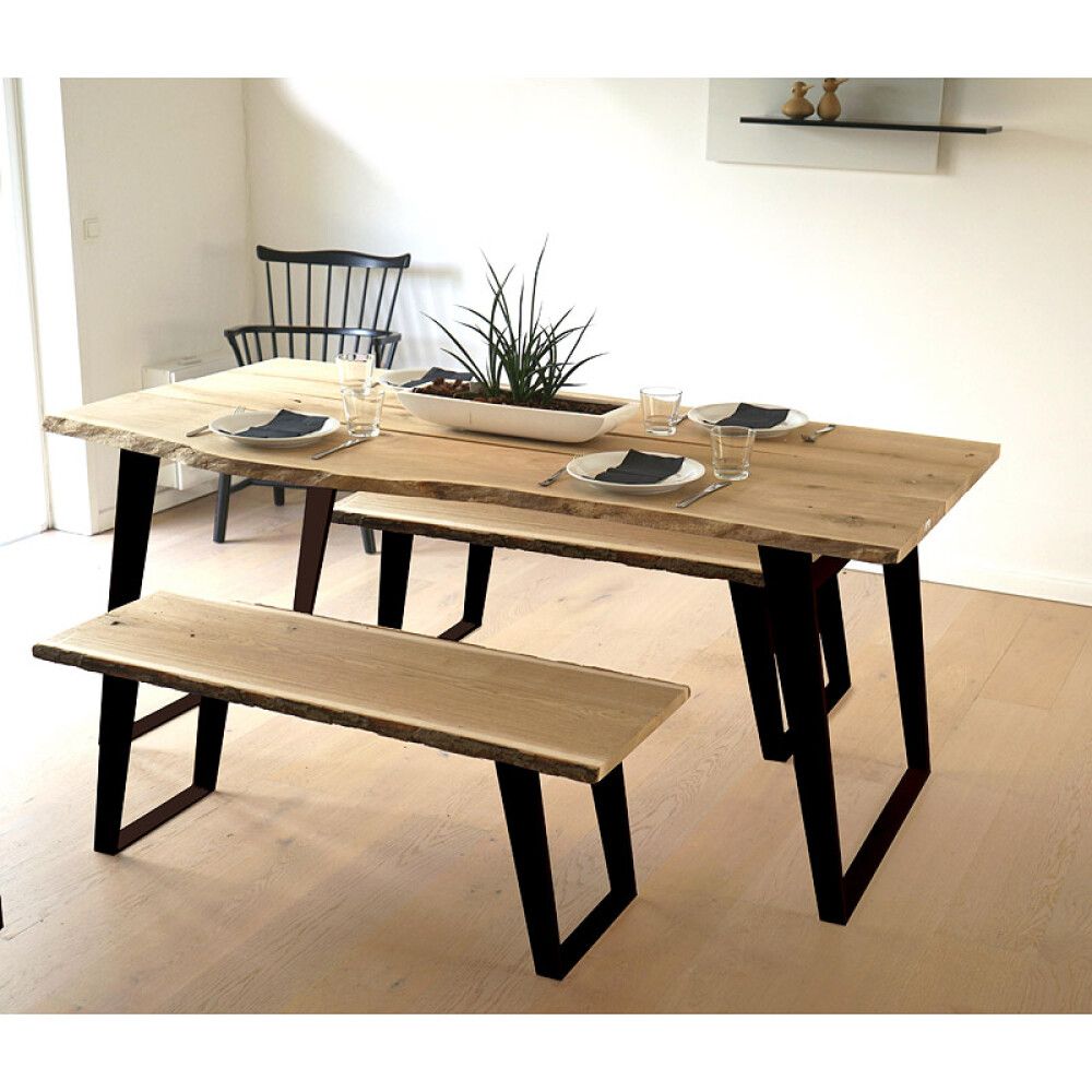 BORDBEN 330X410 MATT SVART