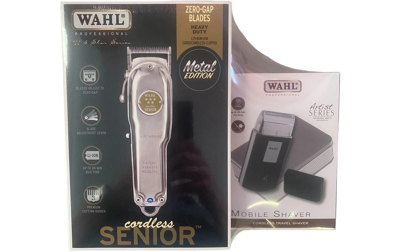 Haarschneider Cordless Senior & Mobile Shaver Set<br>Professionelle Netz-/Akku-Haarschneidemaschine und Rasierer
