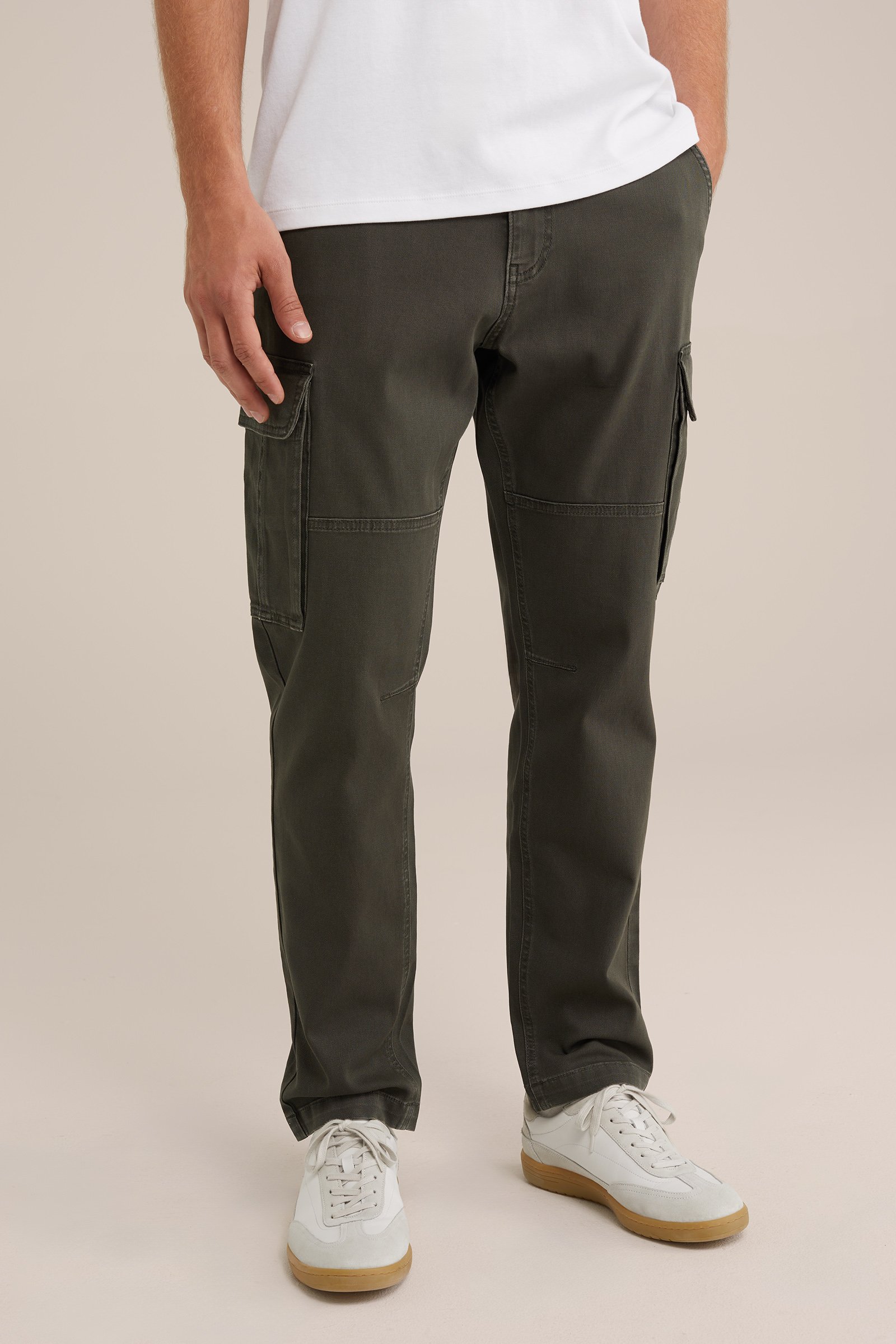 tapered fit cargobroek Blue Ridge Legergroen