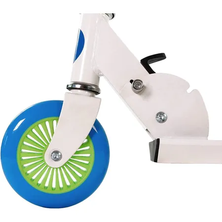 BEST Sporting Scooter 125er Rolle, weiß/blau/grün