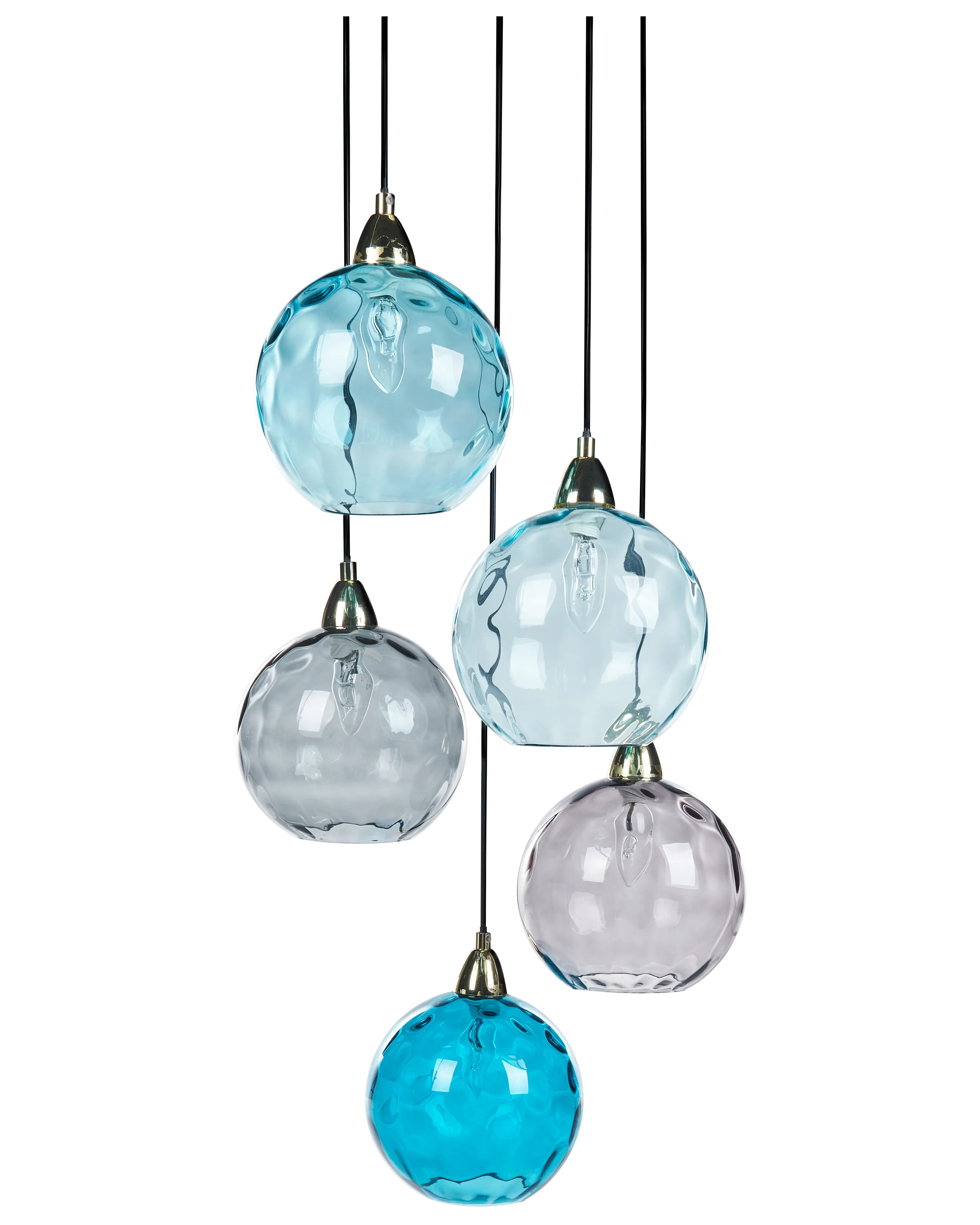 Hanglamp PABELLON Glas Blauw
