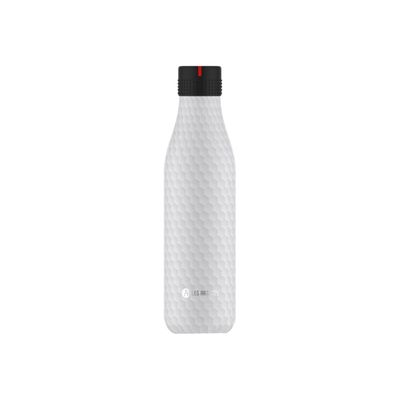 Les Artistes Paris - Gourde Bouteille isotherme 750 ml - blanc nid d'abeilles - acier inoxydable