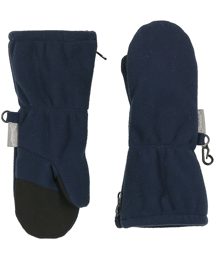 Fleece-Fäustlinge STULPE mit Zipper in marine