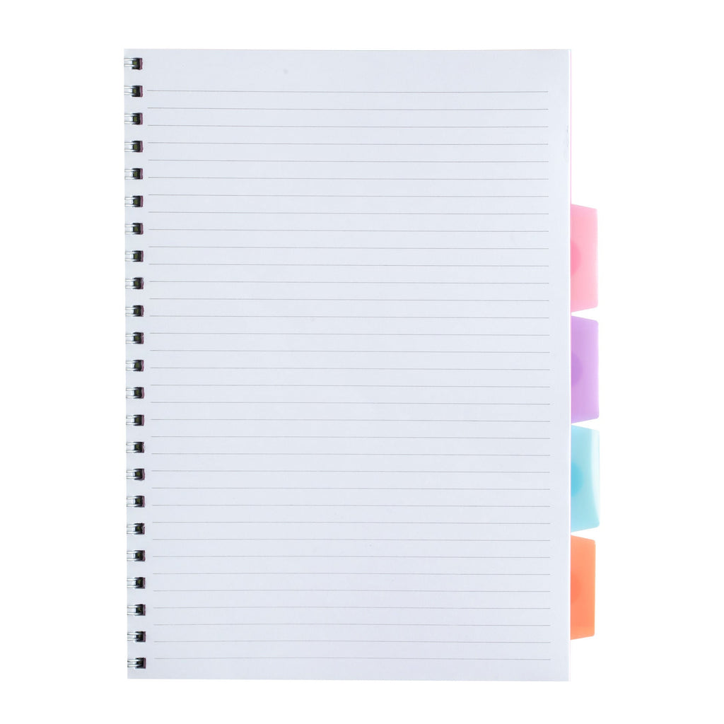 Caderno Espiral A4 com Elástico 120 Folhas Pautado Note! (artigo sortido)