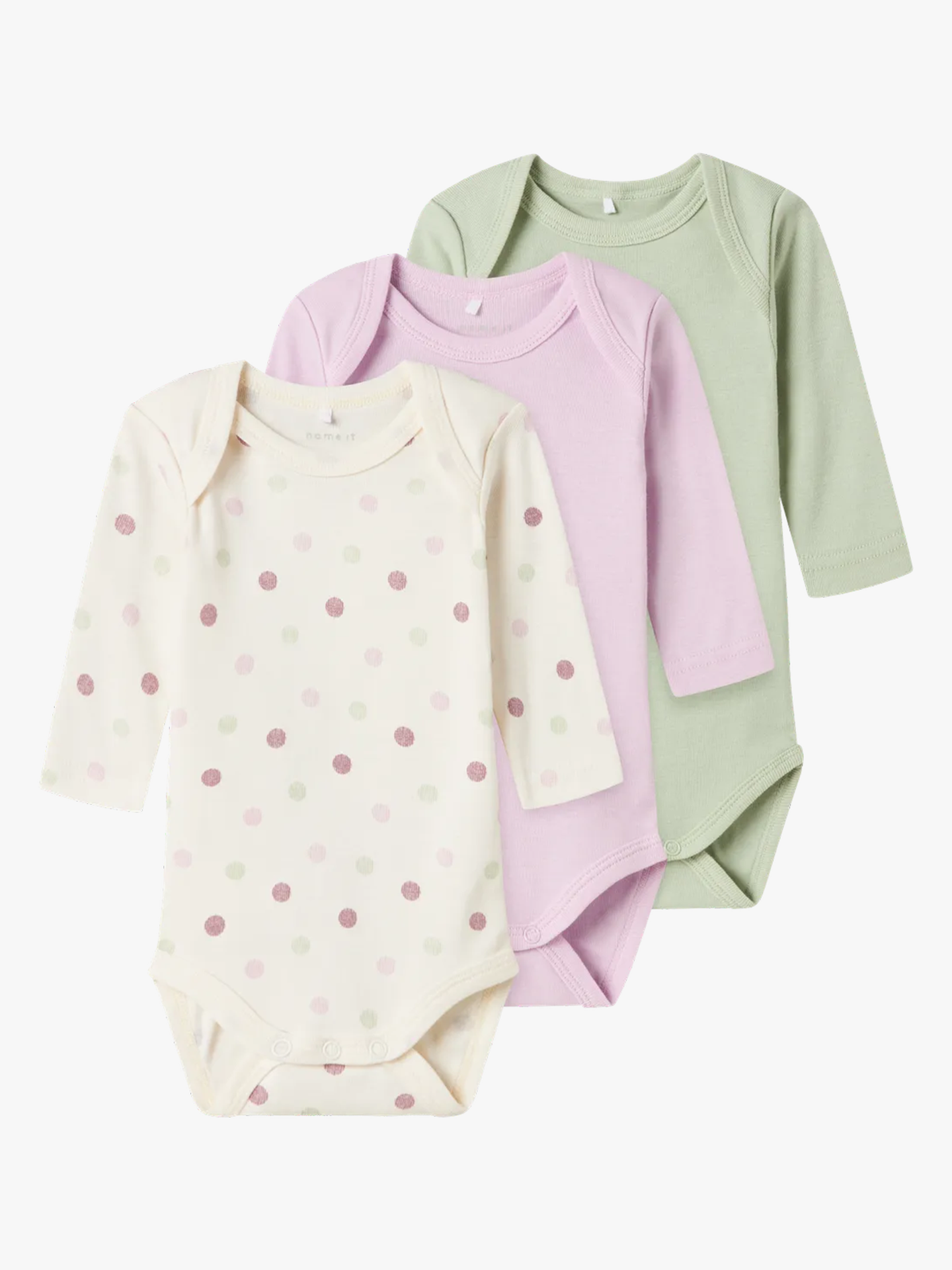Body 3-Pakk Long Sleeve Jet Stream Dot