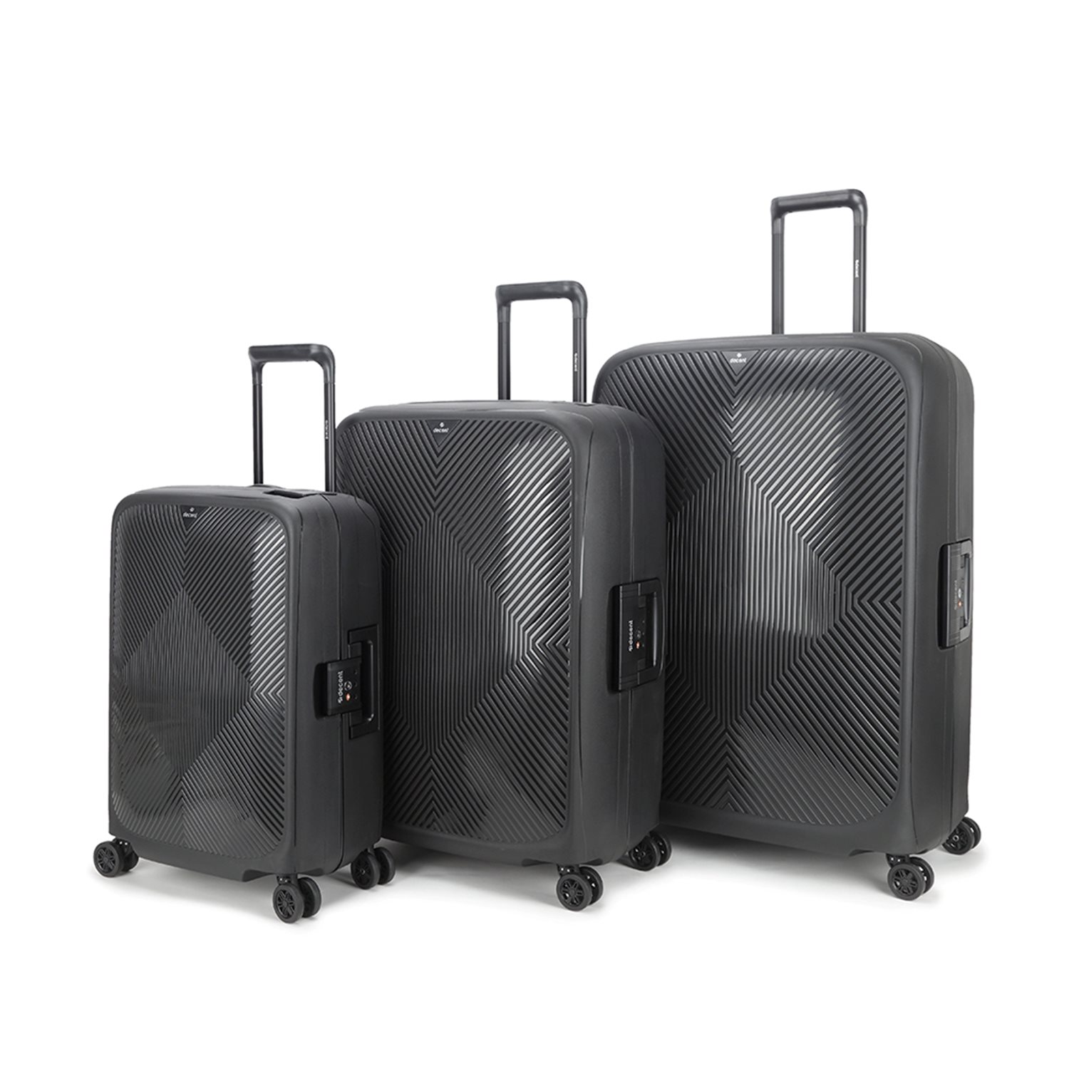 Decent Axiss-Fix 4 Wiel Trolley 68 zwart