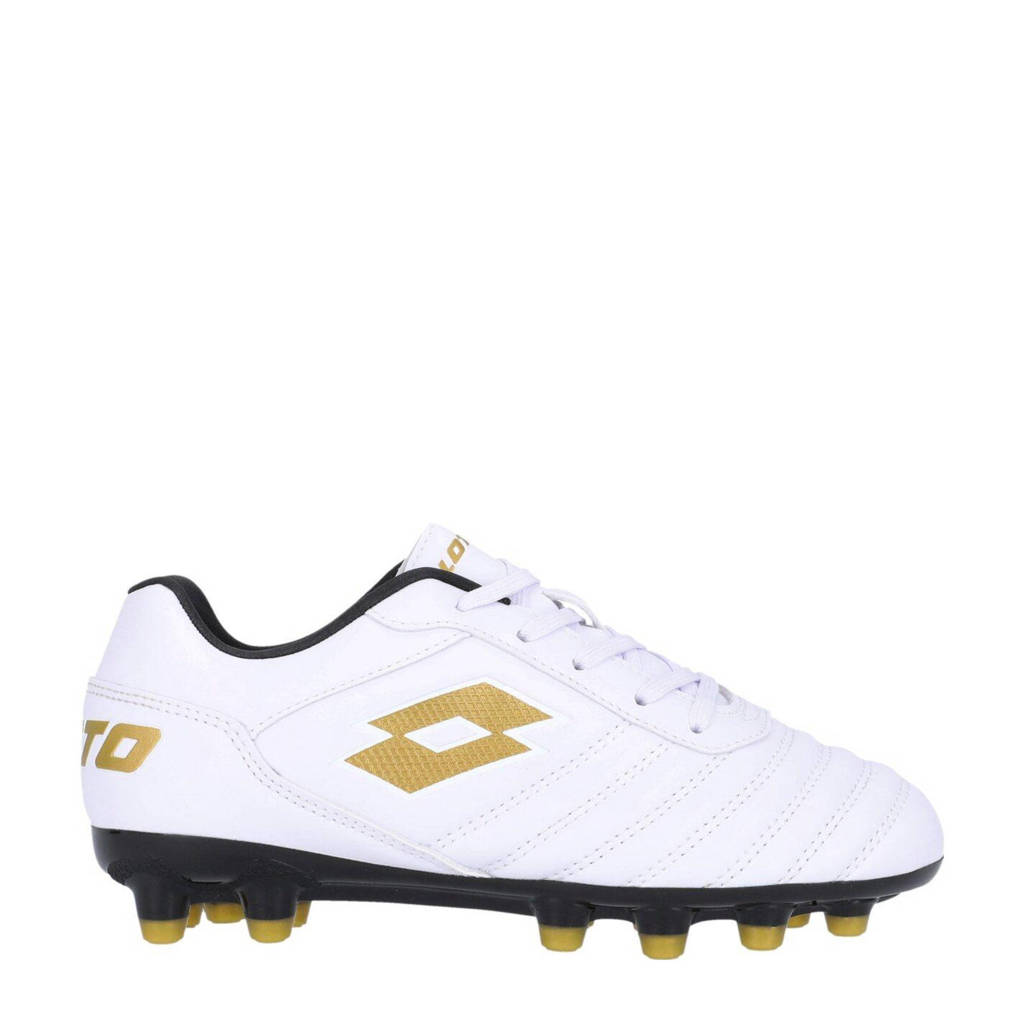 Lotto Milano 700 AGM junior voetbalschoenen wit/goud