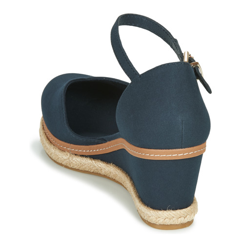 Tommy Hilfiger - BASIC CLOSED TOE MID WEDGE - Bleu